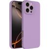 Captor Cover iPhone 16 Pro Max Custodia Colorata in Silicone Liquido, Flessibile, Bordo Rialzato per Schermo e Fotocamera, Morbida Con Microfibra Interna per iPhone 16 Pro Max Cover (Viola Lilla)