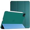 ProCase Cover iPad Air 13 Pollici M2 2024, iPad Pro 12.9 6/5/4/3 Generazione 2022/2021/2020/2018, Custodia Ultra Sottile Leggero con Auto Svegliati/Sonno -Verde Acqua