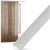 TENDEEVOLUTION - Pesi per Tende da Interno spessore 3 mm adatti a Tende a Pannello o a Pacchetto, Profilo Alluminio multiuso in diverse misure. Piattina Alluminio (Lunghezza 180 CM)