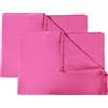 BANZAII TEXTILE INNOVATOR ONLINE Banzaii 2 Teli Mare in Microfibra - Teli Bagno Compatti, Assorbenti ad Asciugatura Rapida Ideali per Piscina, Spiaggia, Palestra, Viaggi - 100 x 150 cm, Fucsia