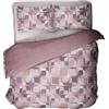 IL BOTTEGONE - Parure Copripiumino 100% Cotone set completo di sacco e federa; Letto Singolo Colore: Demi Rosa