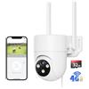 NUASI 4G LTE Telecamera con Sim Esterno, 2K IP Videocamera Sorveglianza PTZ 360°, con AI Rilevamento Umano e Visione Notturna a Colori, Audio Bidirezionale con Scheda 32GB