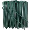 Suinga Graffe per prato artificiale | Set di 100 picchetti di fissaggio in metallo zincato per reti | Chiodi resistenti per giardini e terrazze | Ancoraggio per prato artificiale verde