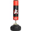 HOMCOM Sacco da Boxe da Terra Adulti, 180 cm Sacco Boxe da Terra con 10 Ventose, Sacchi da Kickboxing per Muay Thai MMA Allenamento Fitness, per Casa Palestra Home Gym, Nero e Rosso