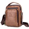 pundarika Borsello Uomo in Vera Pelle - Tracolla Crossbody e Borsa Messenger Marrone con Tracolla Regolabile