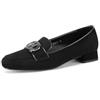 QUEEN HELENA Mocassini con Tacco Basso Francesine Eleganti Donna ZM9825 (Nero, Sistema Taglie Calzature EU, Adulto, Donna, Numero, Media, 36)