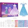 Aomig Kit di Design Moda per Bambini, Fashion Cucito per Arte e Artigianato Creativi per Ragazze, Moda Cucito Fai da Te Bambina Regalo Halloween, Natale 6-12 Anni