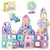ECHOCUBE Blocchi da Costruzione Magnetici, 120 pezzi Set di Blocco da Costruzione Giocattolo Magnetico con Ruote Magnetiche per Bambini Ragazze Ragazzi Regalo di Compleanno di Natale