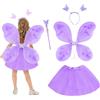 Set di costumi con ali di farfalla, principessa di Halloween, festa