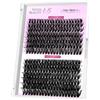 VEYESBEAUTY Lash Clusters Individual Lash Extensions One More+ DIY False Eyelash Tray Volume Cluster Lashes for Self Application (50D+60D, 8-16mm).