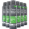 Dove Men+Care Deodorante Spray Talc Feel, con 1/4 di Crema Idratante, Deodorante Uomo Antitraspirante Senza Alcol, Aiuta a Ridurre le Irritazioni, Fino a 48 Ore di Protezione, 6 pezzi da 150 ml