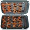 Qitewwrme Set di mosche per pesca a mosca assortiti mosche per pesca alla trota,24/40/54/72/100Pezzi/Casella Fatto a mano Esche artificiali Lure mosche secche/umide (24 Pezzi/scatola (singolo stile))