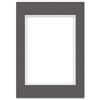 nielsen Conservation Passepartout 1,5 mm, formato esterno 29,7x42 cm (DIN A3) per immagini DIN A4, grigio grafite con struttura