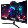 CRUA MONITOR 27 POLLICI 144HZ/180HZ/200HZ GAMING MONITOR, FHD 1080P DA PC SCHERMO