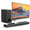 ULTIMEA Soundbar TV 160W con Subwoofer, Regolazione dei bassi, 2.1 Canali Sound Bar con Bluetooth 5.3, Modalità di gioco EQ per PC, con HDMI-ARC/Optical/AUX/USB, Ultra Magro Serie Nova S40