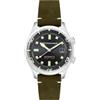 Spinnaker Mens 42mm Bradner Automatic Olive 3 Hands Watch with Genuine Leather Strap SP-5062-02