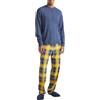 United Colors of Benetton Maglia G/C M/L 3Q414M01T Parte Superiore del Pigiama, Blu, S Uomo