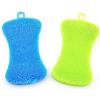CHUANGOU Spazzola in spugna di silicone, 2 pezzi, per lavare verdure, frutta e piatti