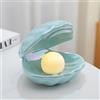 Jauhmui Luce Notturna LED a Forma di Conchiglia, Decorazione Camera da Letto(Verde)