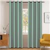 YSTELLAA Impermeabili Tende Oscuranti Per Interni 2 Pezzi, 140×160CM, Tende Termiche Isolanti Con Anelli, Moderne, Fonoassorbenti, Per Soggiorn, Camera Da Letto, Verde Matcha