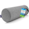DYNMC you Cuscino Lungo Imbottito per Collo Rivestimento in Bambù OEKO-TEX di Altissima Qualità - Cuscino Memory Foam Cilindrico Ultra Confortevole - Cuscino Cervicale e Lombare Rotondo