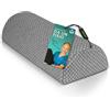 DYNMC you Confortevole Cuscino per Ginocchia Dormire, Cuscino per Gravidanza - Durezza Media, in Memory Foam, Rivestimento Morbido OEKO-TEX - Cuscino per Gambe Premium, Cuscino Lombare by, Grigio