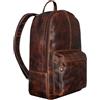 STILORD 'Marley' Zaino Pelle Marrone Vintage da Donna Uomo Zainetto Scuola Università Ufficio Viaggio Modello Grande per PC e Tablet, Colore:milano - marrone