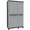 TERRY - ARMADIO TWIST BLACK 3 ANTE ALTO 102X39X170 CM. GRIGIO/NERO