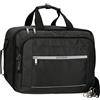 Movom Trimmed Borsa da viaggio nera 40 x 30 x 20 cm Poliestere 24 l, Nero, Borsa da viaggio
