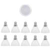 AUFWH 10 pezzi Lampada LED Lampadina MR16 GU10 E27 E14 6W 220V-240V Bombillas Lampada LED Faretto Lampara Faretto LED 24/120 gradi-E14_120 Bianco caldo