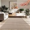 Paco Home Tappeto Moderno e Morbido per Soggiorno a Pelo Corto Lavabile Fluffy Uni Effetto Pelliccia Senza Tempo Elegante Antiscivolo Facile da Pulire, Dimensione:140x200 cm, Colore:Beige