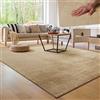 Paco Home Tappeto Moderno e Morbido per Soggiorno a Pelo Corto Lavabile Fluffy Uni Effetto Pelliccia Senza Tempo Elegante Antiscivolo Facile da Pulire, Dimensione:200x280 cm, Colore:Beige 2