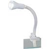 Trio Leuchten Trio Leuchten Lighting Pinza Flessibile da Tavolo/Mensola con 1 Luce E14 40 W, Plastica 8 x 45 x 7 x 28 cm, Bianco