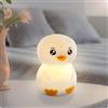 ANSMANN luce notturna per bambini, lampada per animali, pinguino in silicone, ricaricabile, dimmerabile, diversi colori