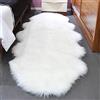 SXYHKJ Tappeto Morbido e soffice,Faux Pelliccia di Agnello,Fluffy Soft Hair Decorativo Cuscino da Sedia Divano stuoia (60x160cm, Blanco)