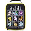 Pokémon Borsa Porta Pranzo Bambini - Pikachu Borsa Termica per Scuola e Viaggi (Nero)