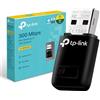 TP-Link TL-WN823N Adattatore USB Scheda di Rete, Wireless 300Mbps, 2.4Ghz, Porta USB 2.0, WPS, Windows 11/10/8.1/8/7/XP, Mac OS 10.15 e precedenti, Linux