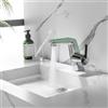 LakeBayMZC Rubinetto Per Bagno Con Display LED Della Temperatura rubinetto bagno lavabo, Miscelatore Monocomando per Lavabo Rubinetto Bagno per Bagno Con Altezza Bocca 130 mm,Cromo
