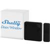 Shelly Blu Door/Window Nero - Allarme Intelligente con Sensore di Movimento Bluetooth, Sicurezza Domestica, Rilevatore con Controllo Remoto, Avvisi Tramite App, Alexa e Google, Gateway Richiesto