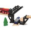 locorico Ponte a dondolo per treno in legno compatibile Brio