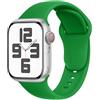 SRena SBC1 cinturino per cinturino apple watch 49mm 46mm 45mm 44mm 42mm 41mm 40mm 38mm ultra 2 apple watch cinturino series 10 9 8 7 6 5 4 3 2 1 originale acciaio sport in colore Verde Natale