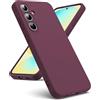 Oududianzi - Cover Compatibile con Samsung Galaxy S24 FE 5G [Silicone Liquido] [Interno in Microfibra] Gomma Gel di Silicone Liquida Antiurto Custodia Cover Samsung S24 FE - Bordeaux