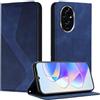 Mo-Somnus Cover per Huawei Honor 200 Pro, Custodia Honor 200 Pro Portafoglio, Cover Protettiva Libro Antiurto Case Flip Wallet Custodia Pelle PU con [3 Slot per Schede] [Magnetica] (Blu)