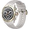 Mibro GS Explorer con GPS Smartwatch da donna e uomo 1.32 amoled orologio rotondo fitness tracker contapassi,orologio con cardiofrequenzimetro SpO2,10ATM waterproof (Bianco)