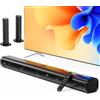 MEVOSTO Soundbar per dispositivi TV - 2025 Upgraded Dual Subwoofer incorporato 2.2 Canali Rimovibile 2 in 1 Altoparlante per TV PC Gaming HD ARC/Ottico/AUX/BT/USB Bass/Altezze regolabili per home