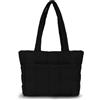 Fecialy Tote Bag per le donne, Tote Bag trapuntata con cerniera, borsa da lavoro Puffer Borsa a tracolla Imbottitura leggera Borsa a mano