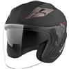 Motocubo CASCO MOTO JET TOURER DOPPIA VISIERA NERO OPACO TG S