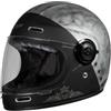 Generico Casco Origine integrale in fibra di vetro VEGA grafica ROCKER - Black Silver - M