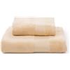 Caleffi | Asciugamano con Ospite Asciugamano con Ospite Bamboo Prima Natura, in cotone, Colore MIELE, STANDARD - 60% Cotone 40% Bamboo