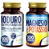 Noebis Pharma Set di Integratori Metabolismo + Sali Minerali - 225 mcg di Iodio per 1 Compressa Alto Dosaggio + Magnesio e Potassio Citrato 300 Compresse- contro Stanchezza e Fatica Fisica